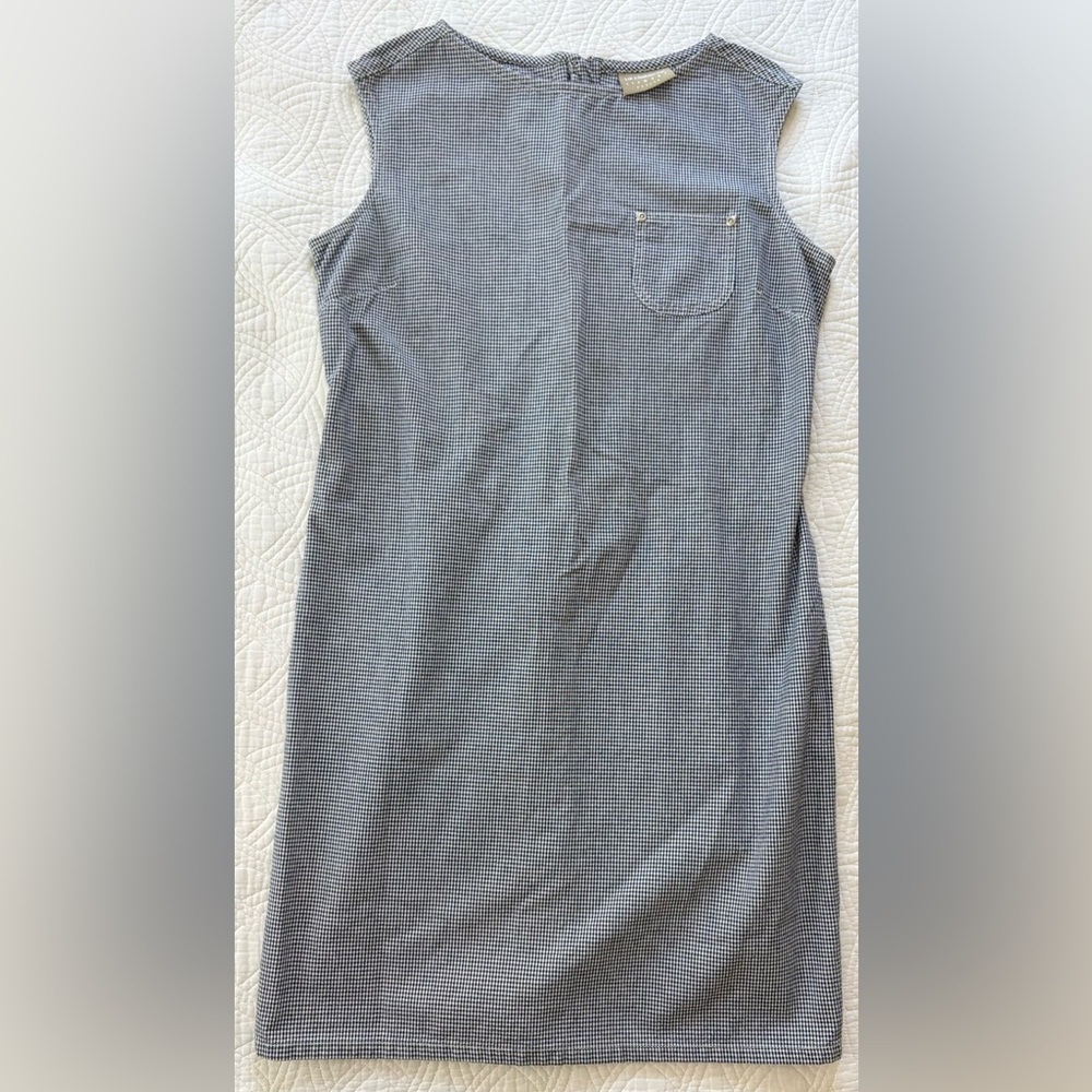 Gingham Liz Claiborne Denim Dress 12 Petite - Picture 4 of 15